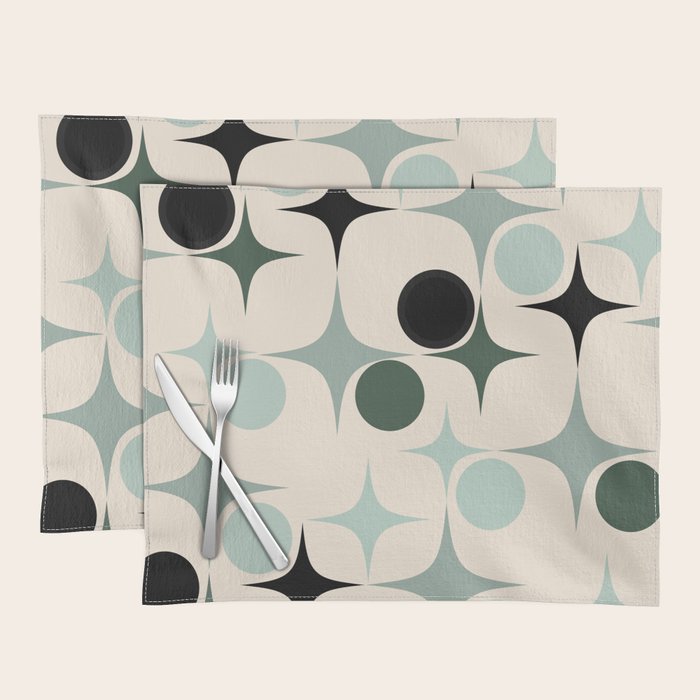 Modern Retro Geo Placemat Gallery Image 1