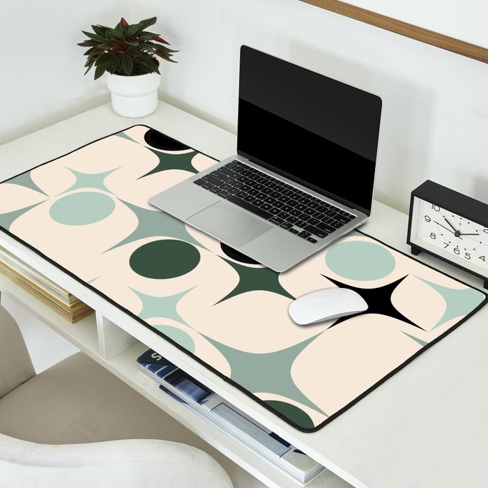 Modern Retro Geo Desk Mat Gallery Image 2