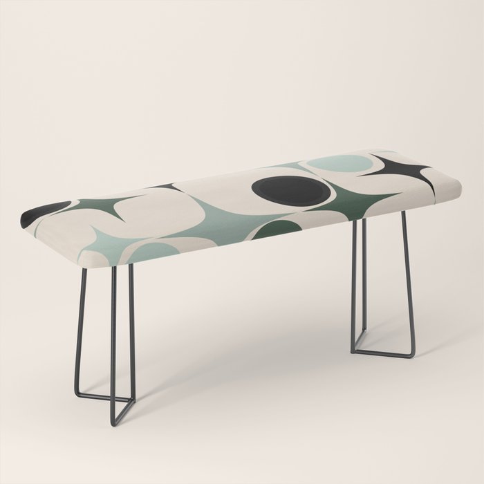 Modern Retro Geo Bench Gallery Image 1