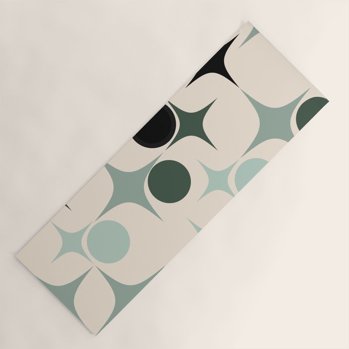 Modern Retro Geo Yoga Mat Gallery Image 1