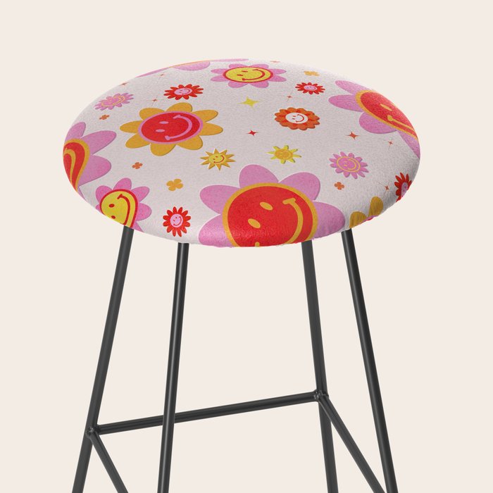 Smiling Flower Faces  Stool Gallery Image 2