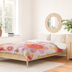Smiling Flower Faces  Duvet Cover Gallery Image 2