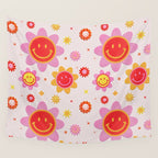 Smiling Flower Faces  Wall Tapestry Gallery Image 4