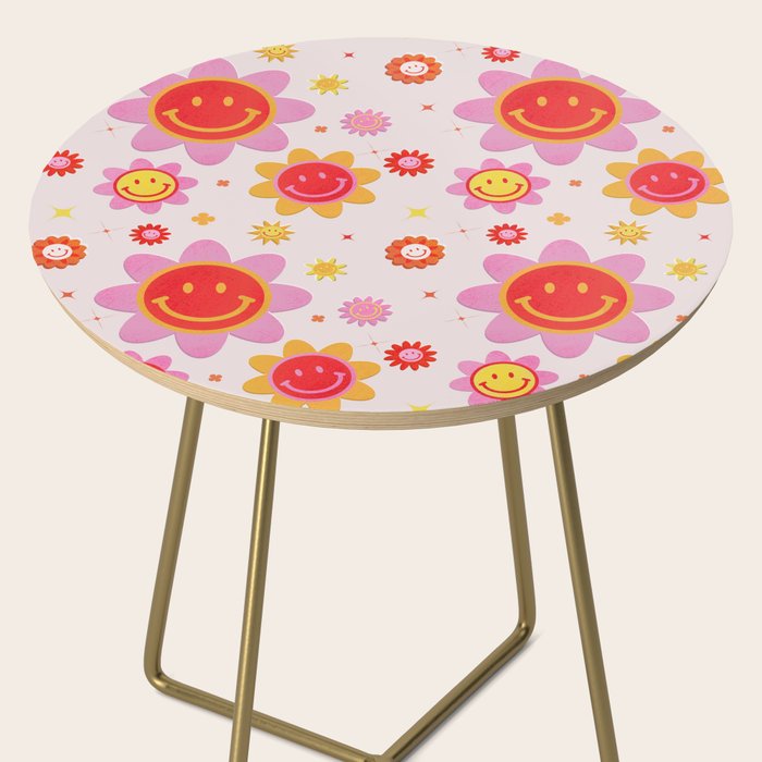 Smiling Flower Faces  Side Table Gallery Image 2