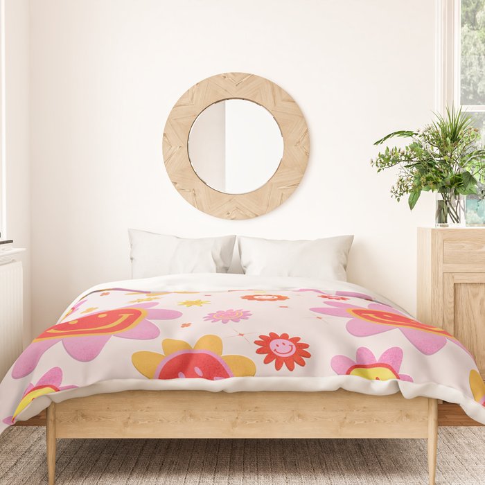 Smiling Flower Faces  Duvet Cover Gallery Image 3