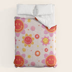 Smiling Flower Faces  Comforter Gallery Image 6