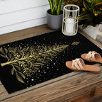 Christmas Night Tree-Glowing Outdoor Rug Gallery Image 2