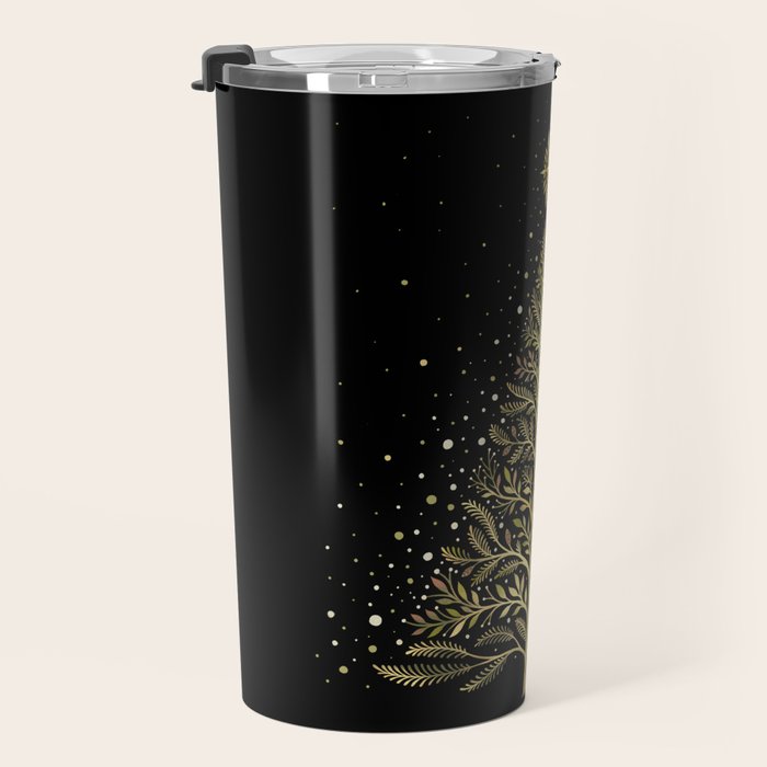 Christmas Night Tree-Glowing Travel Mug Gallery Image 3