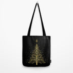 Christmas Night Tree-Glowing Tote Bag Gallery Image 2