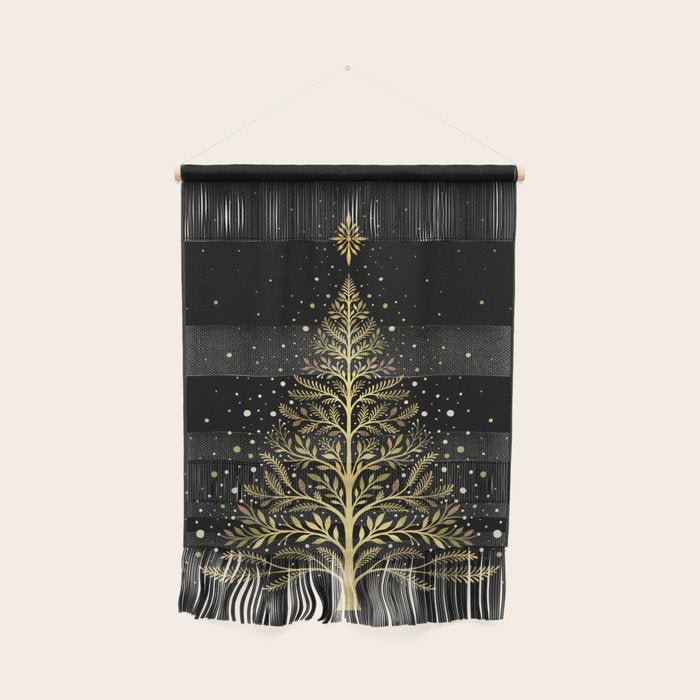 Christmas Night Tree-Glowing Wall Hanging Gallery Image 1