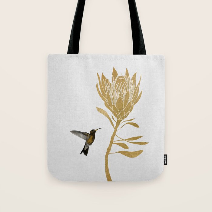 Hummingbird & Flower I Tote Bag Gallery Image 1