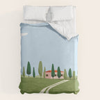 Tuscany landscape, Italy Duvet Cover Gallery Image 6