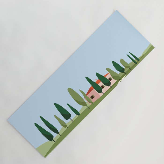 Tuscany landscape, Italy Yoga Mat Gallery Image 1