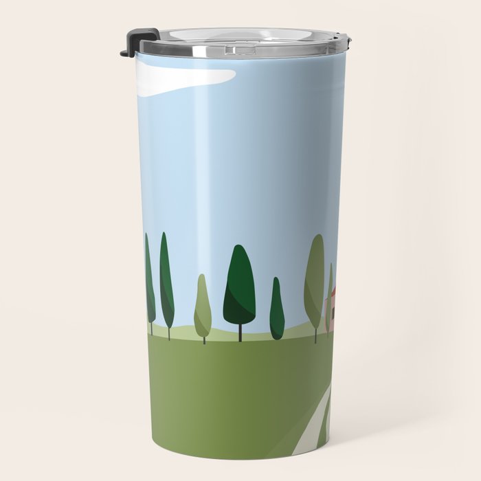 Tuscany landscape, Italy Travel Mug Gallery Image 3
