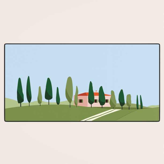 Tuscany landscape, Italy Desk Mat Gallery Image 3