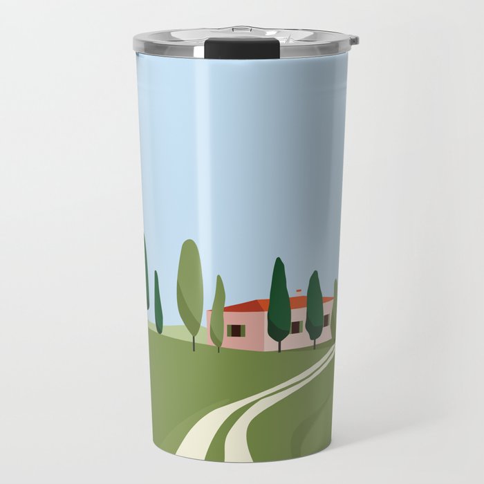 Tuscany landscape, Italy Travel Mug Gallery Image 1