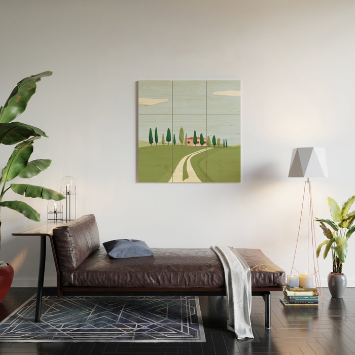 Tuscany landscape, Italy Wood Wall Art Gallery Image 2