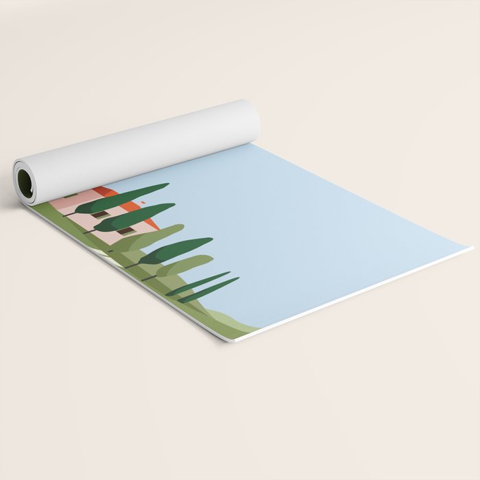 Tuscany landscape, Italy Yoga Mat Gallery Image 2