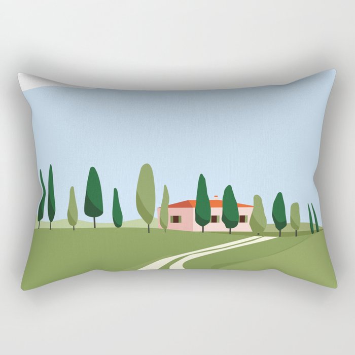 Tuscany landscape, Italy Rectangular Pillow Gallery Image 1