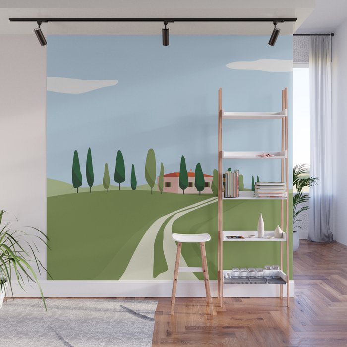 Tuscany landscape, Italy Wall Mural Gallery Image 1