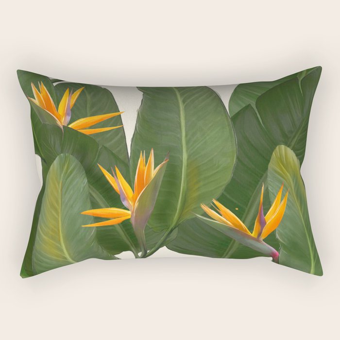 tropical floral Rectangular Pillow Gallery Image 2