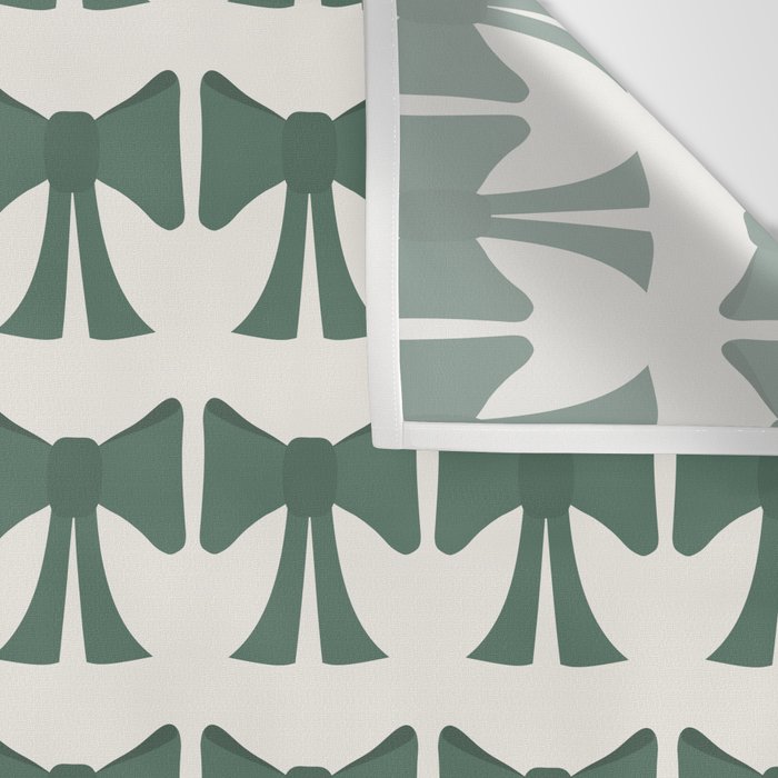 Vintage Bows IV Green Wall Tapestry Gallery Image 3