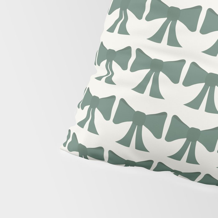 Vintage Bows IV Green Pillow Sham Gallery Image 4