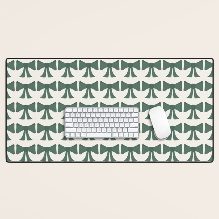 Vintage Bows IV Green Desk Mat Gallery Image 1