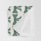Vintage Bows IV Green Throw Blanket Gallery Image 3