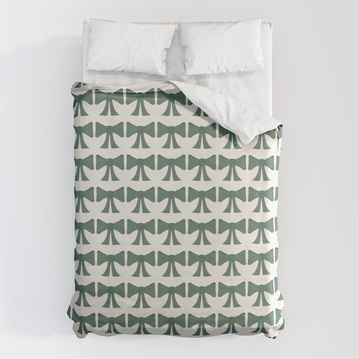 Vintage Bows IV Green Duvet Cover Gallery Image 6