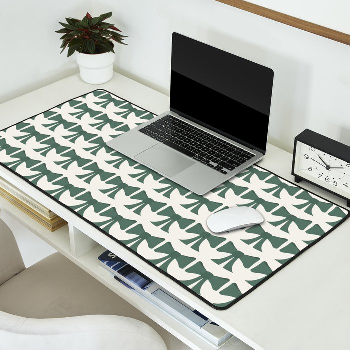 Vintage Bows IV Green Desk Mat Gallery Image 2
