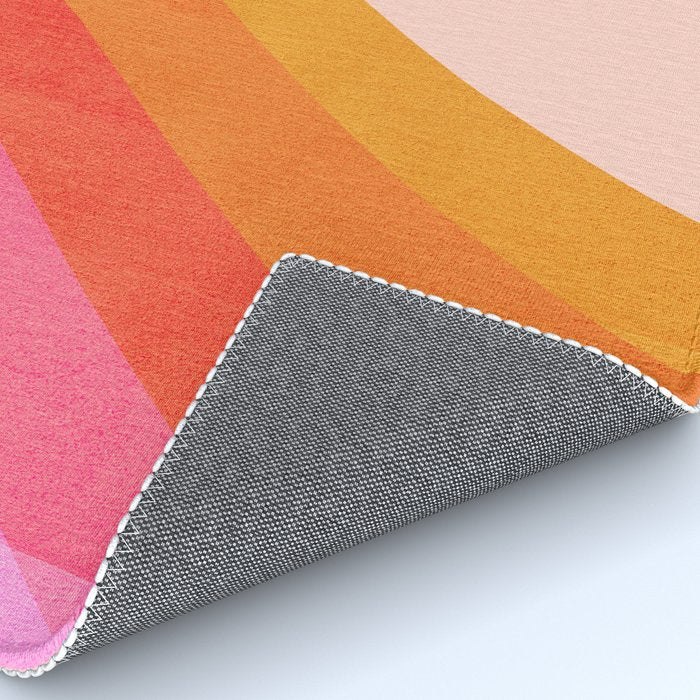 Abstraction_SUNSET_OCEAN_COLOR_POP_ART_Minimalism_009D Rug Gallery Image 4