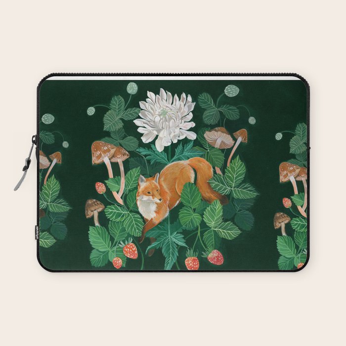 Strawberry Fox Laptop Sleeve Gallery Image 1