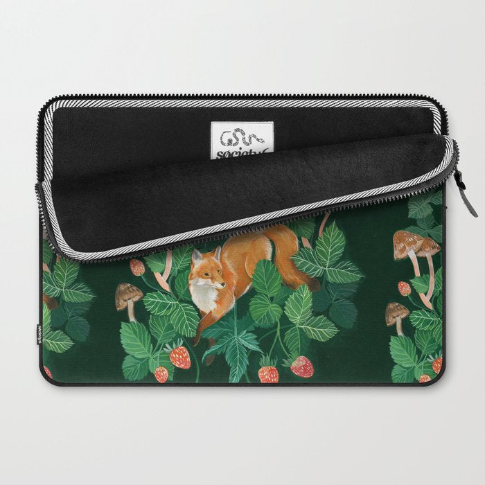 Strawberry Fox Laptop Sleeve Gallery Image 2