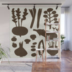 fresh fresh vegetable-black Wall Mural Gallery Image 1