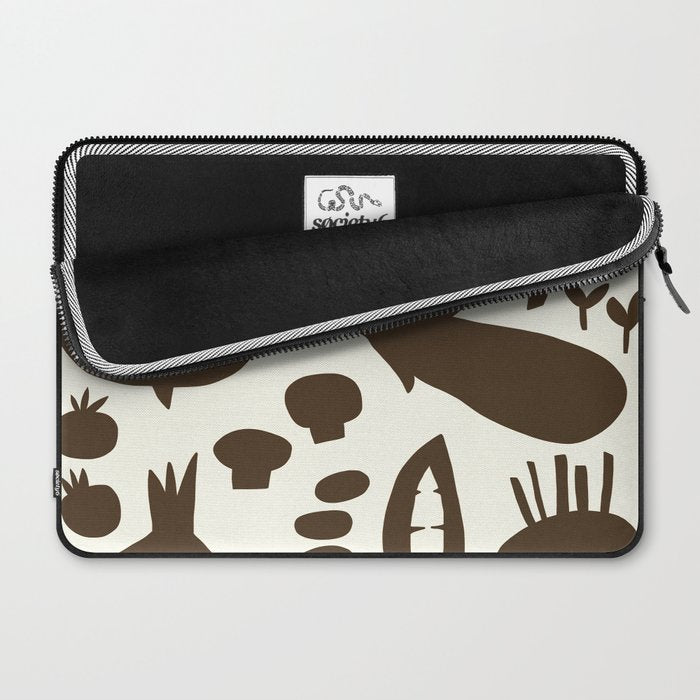 fresh fresh vegetable-black Laptop Sleeve Gallery Image 2