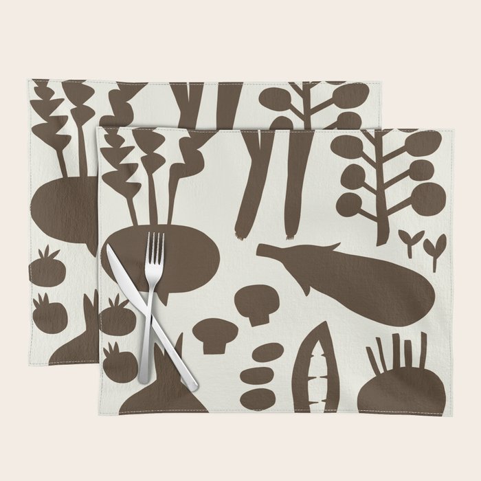 fresh fresh vegetable-black Placemat Gallery Image 1