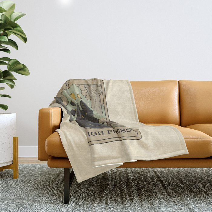 The High Priestess Throw Blanket Gallery Image 1