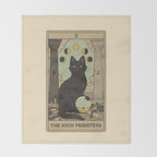 The High Priestess Throw Blanket Gallery Image 2