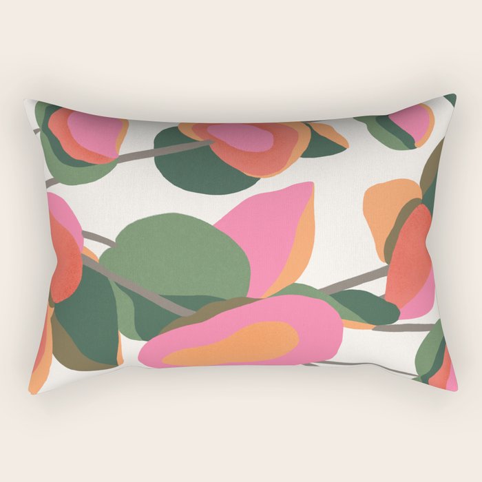 Abstract Eucalyptus Leaves III Rectangular Pillow Gallery Image 2