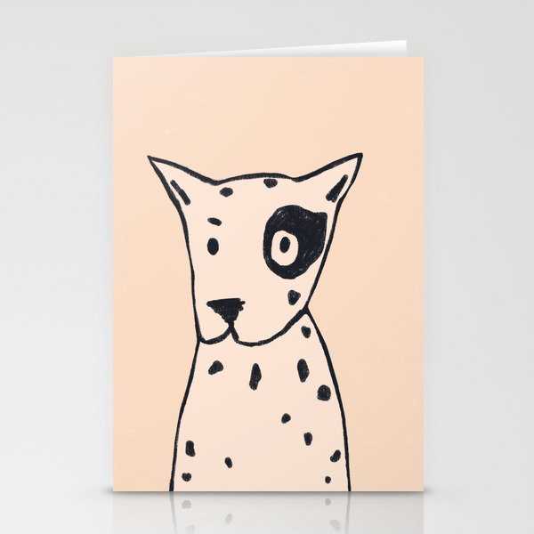 Spotty dog on cream Stationery Card Gallery Image 1