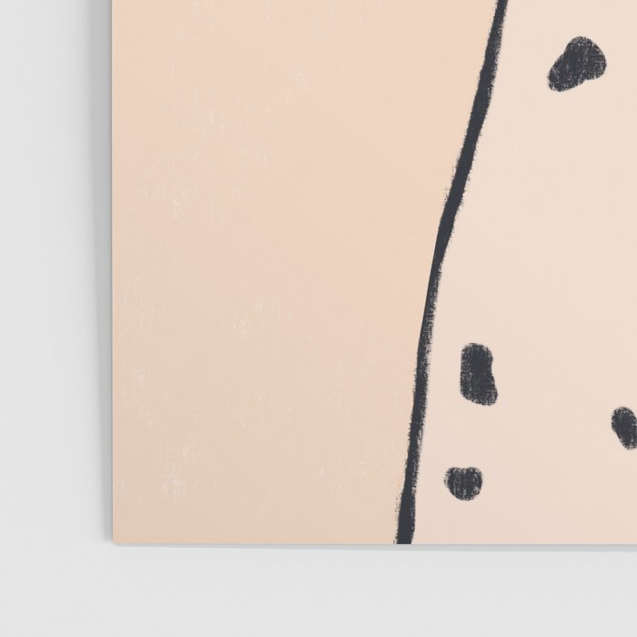 Spotty dog on cream Poster Gallery Image 3