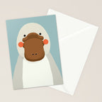 Platypus, Animal Portrait Stationery Card Gallery Image 2