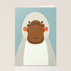 Platypus, Animal Portrait Stationery Card Gallery Image 2