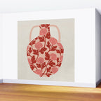 Vase of red roses collection Wall Mural Gallery Image 2
