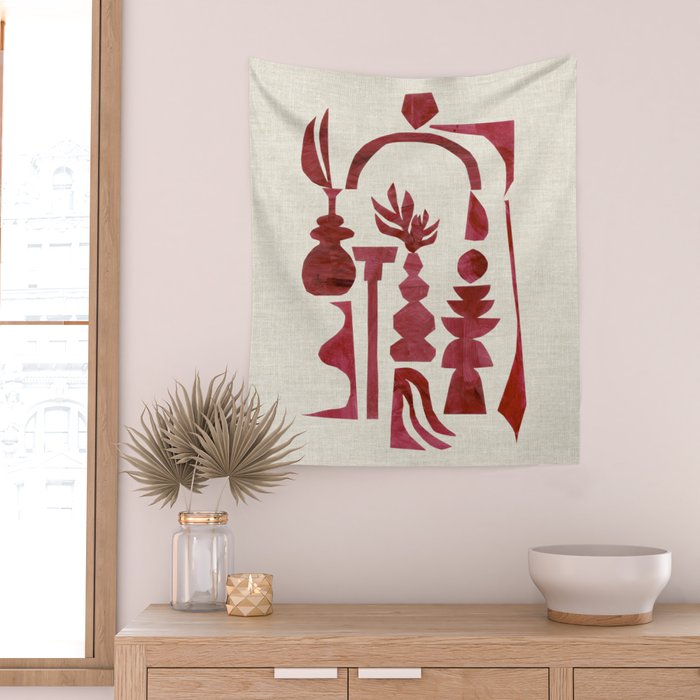 Crimson Arch  Wall Tapestry Gallery Image 2