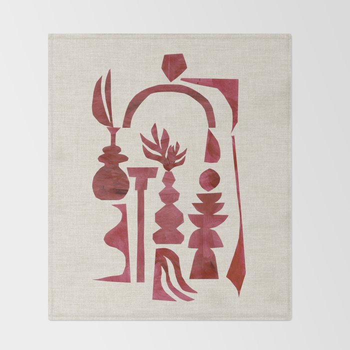 Crimson Arch  Throw Blanket Gallery Image 2