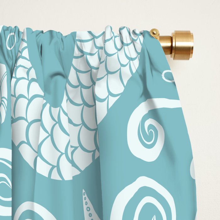 Mermaid Swim Window Curtain Gallery Image 2