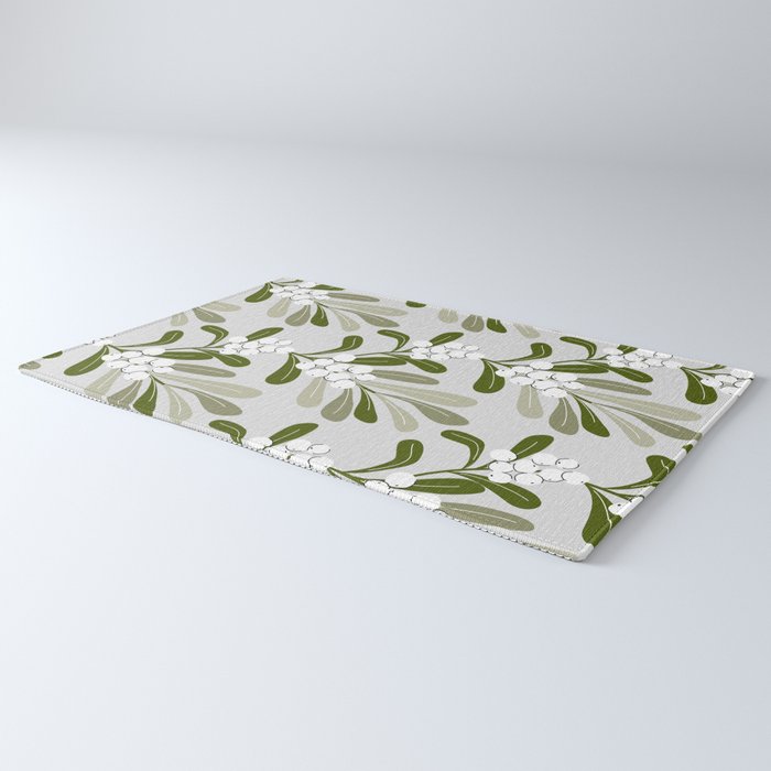 Mistletoe Pattern - Green Rug Gallery Image 3