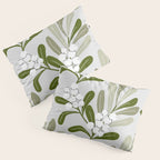 Mistletoe Pattern - Green Pillow Sham Gallery Image 3